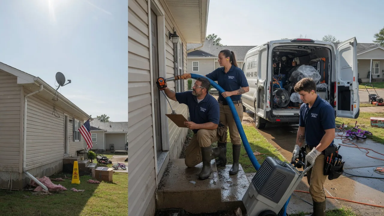 Ceiling Water Damage Restoration in Shepardsville, IN near me